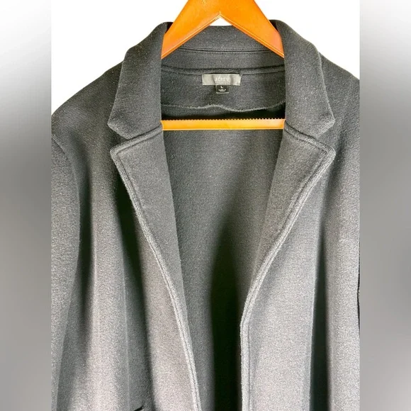 J. Crew Sophie Open-Front Sweater- Blazer in Black - Picture 4 of 7